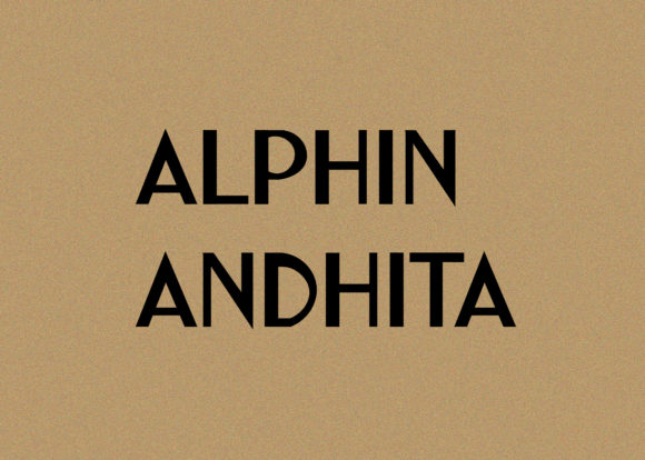 Alphin Andhita: A Minimal Sans Serif Typeface for Clean Brand Identity