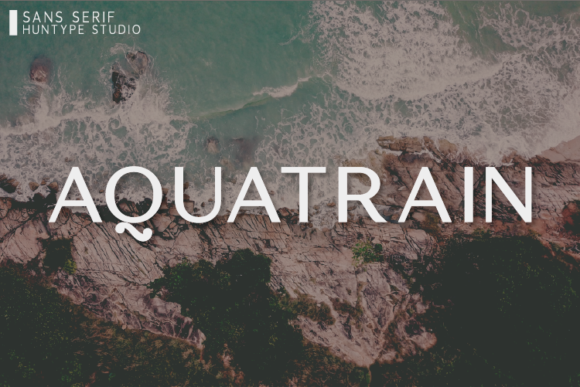 Aquatrain: The Minimal Sans Serif Font for Clean Craft Designs