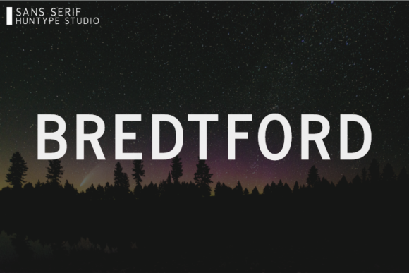 Bredtford Typeface: A Minimalist Sans Serif for Clean Campaign Design