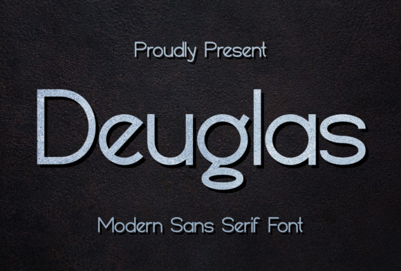 Deuglas: A Minimal Sans Serif Typeface for Clean Campaign Design