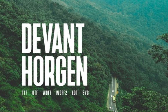 Devant Horgen: A Minimal Sans Serif Typeface for Clean Digital Design