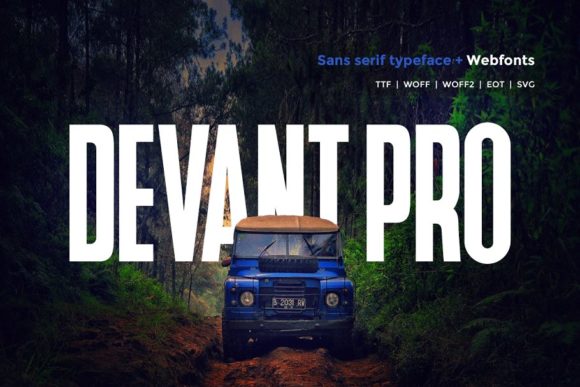 Devant Pro: A Minimal Sans Serif Typeface for Modern Branding