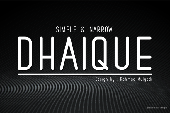 Dhaique: The Minimalist Sans Serif Font for Clean Brand Identity