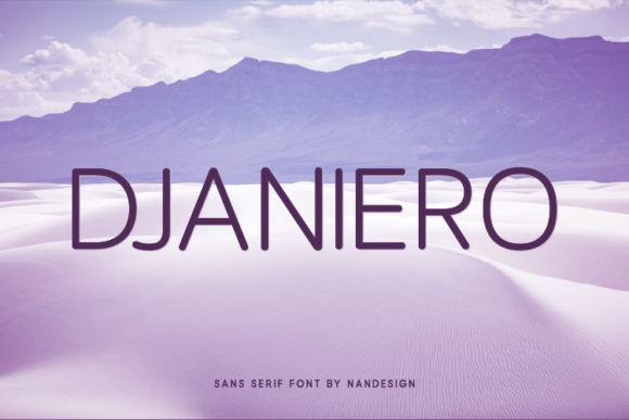 Djaniero: A Clean Sans Serif Typeface for Modern Brand Identity
