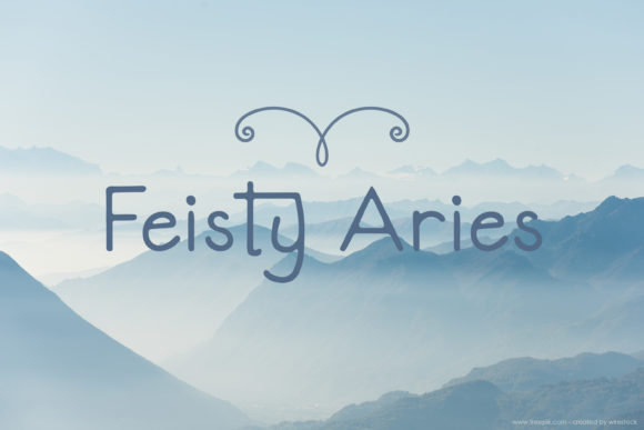 Feisty Aries Typeface: A Modern Sans Serif for Digital Branding