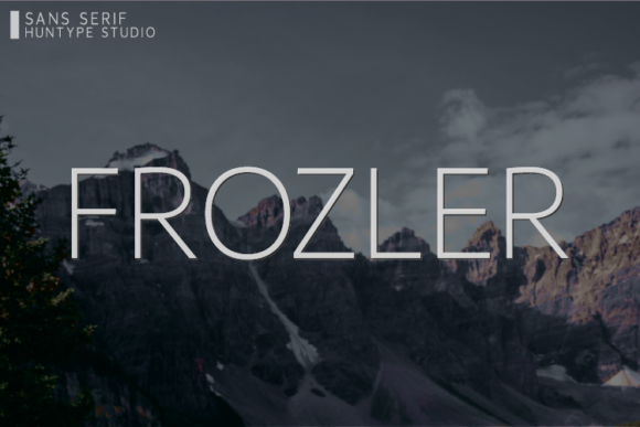 Frozler: The Clean Sans Serif Typeface for Modern Brand Identity