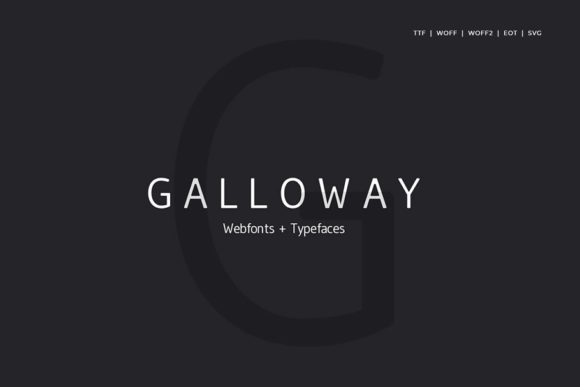Galloway: The Minimalist Sans Serif for Clean Digital Design