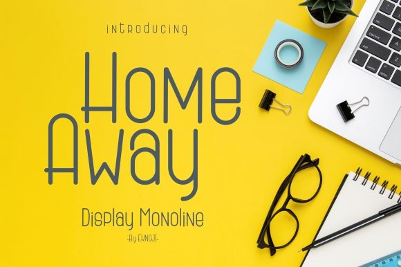 Home Away: A Minimal Sans Serif Typeface for Modern Web Layouts