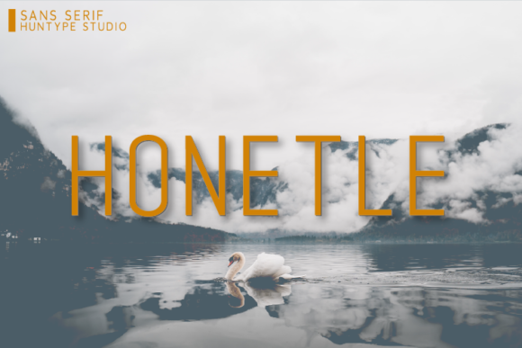 Honetle: A Minimalist Sans Serif Typeface for Modern Brand Identity