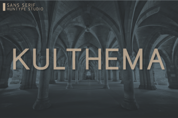 Kulthema: The Minimal Sans Serif Typeface for Clean Brand Identity