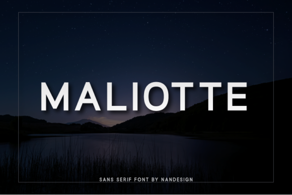 Maliotte: A Clean Sans Serif for Modern Digital Layouts