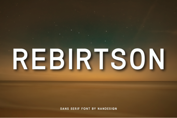 Rebirtson: The Minimal Sans Serif Typeface for Clean Digital Interfaces