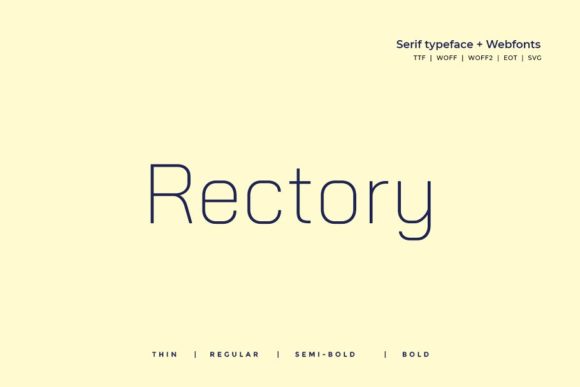 Rectory: The Modern Sans Serif Typeface for Scroll-Stopping Design