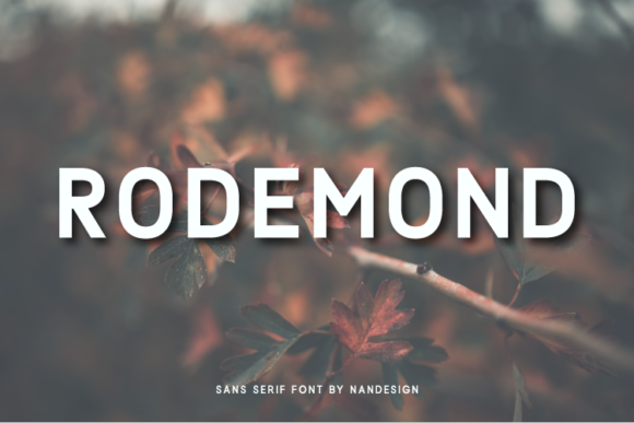 Rodemond: The Modern Sans Serif Typeface for Editorial Design