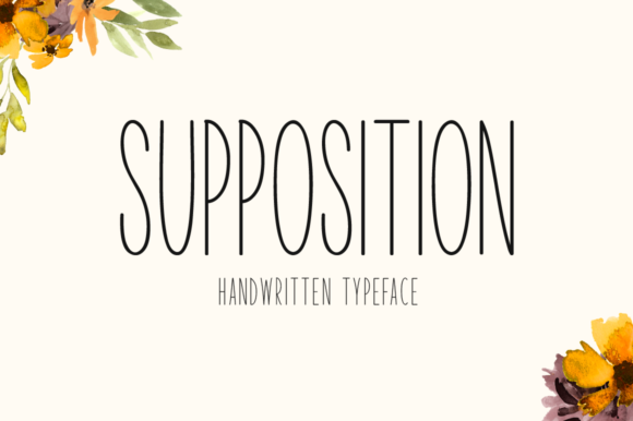 Supposition Typeface: A Modern Sans Serif for Clean Digital Layouts